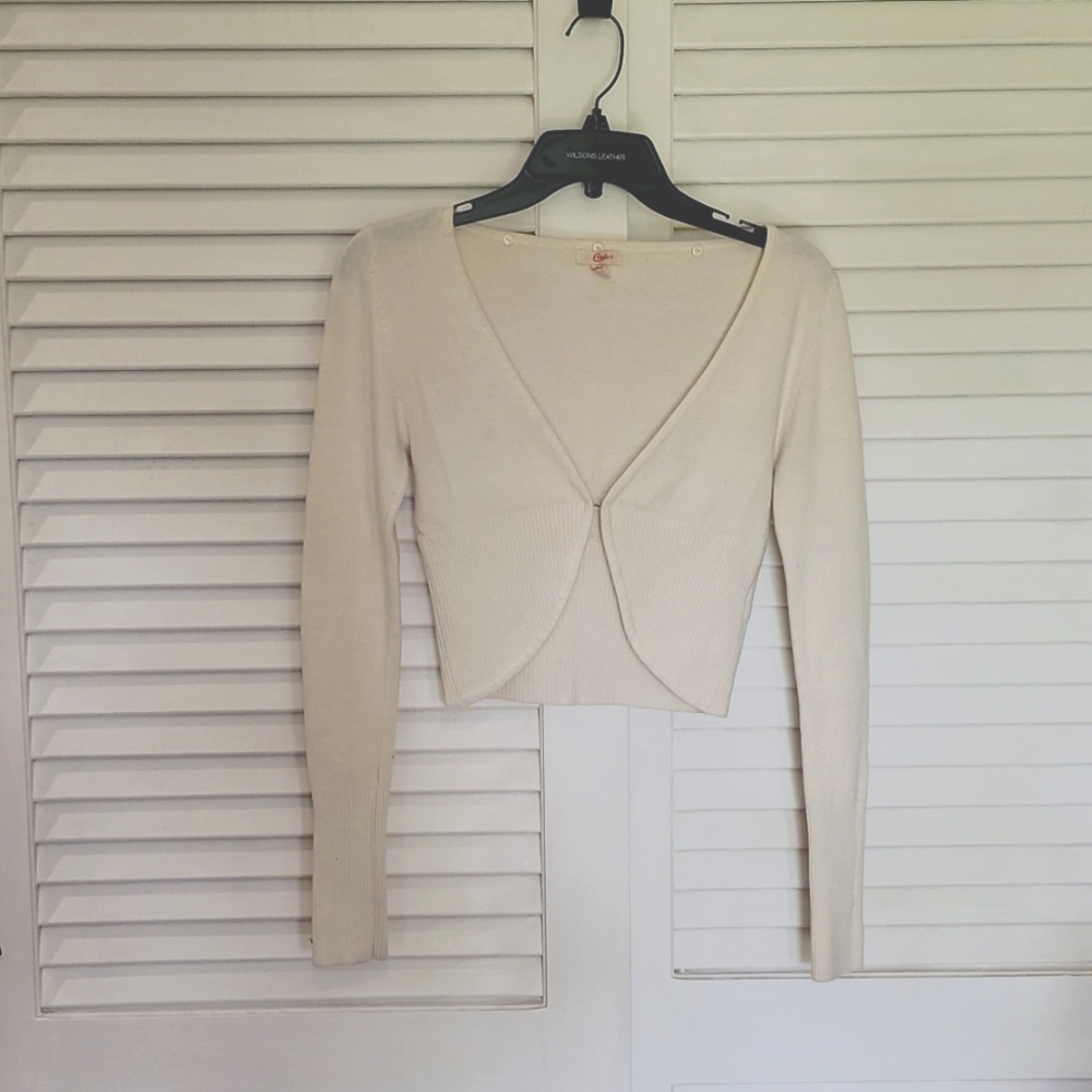Candies S Cream Long Sleeve Dress Cover Sweater